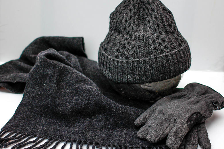 Luvas, gorro e cachecol